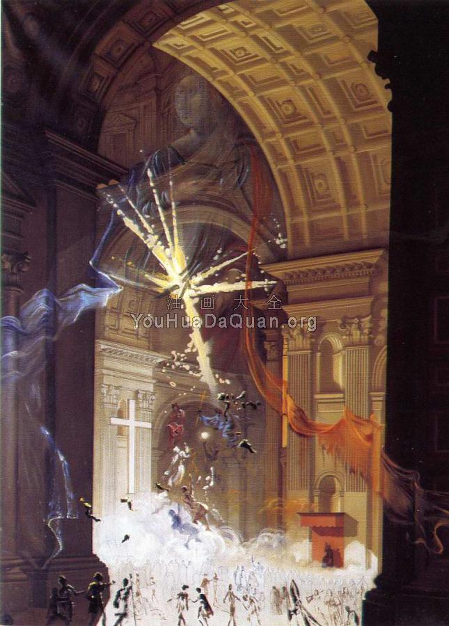 圣彼得在罗马(教堂中神秘信仰的破碎) - 萨尔瓦多·达利